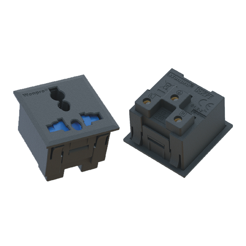 Industrial universal 5-hole panel socket